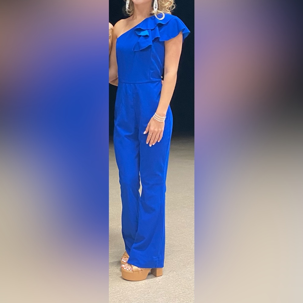 Royal blue pageant interview wear or wedding outfit